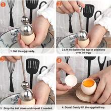1件套鸡蛋剥壳器，鸡蛋剥壳器，鸡蛋切割器，蛋壳去除器，配套不锈钢鸡蛋切割器，厨房好帮手 - 彩色 - 查看 8