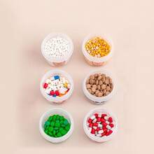 透明塑料迷你药盒，旅行便携式药盒，带提手，密封防潮药盒，多功能药盒 - 彩色 - 查看 8