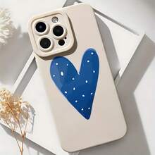 2026 nueva funda de teléfono esmerilada, funda de teléfono con patrón de corazón y puntos blancos para  17 14 Pro Max  17 13 Pro  17 12  17 11  Galaxy S23 S22 S21 S20 S10 S9 Plus funda de protección para teléfono regalo de pareja para novio novia día de San Valentín regalo de cumpleaños - Negro - Ver 6