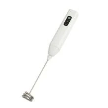 Espumador electrico, Agitador electrica recargable por USB, Batidora de mano, PARA LECHE, HUEVO, CAFE - Blanco - Ver 4