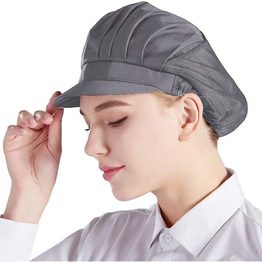 WSXC Nanxson 3pcs Chef Hat Kitchen Cooking Chef Cap Food Service Hair Nets CF9033 - Grey3Pcs - View 1