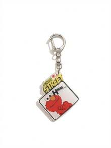 1pc Cute Sesame Street Character Keychain Pendant Zipper Pull Bag Charm Suitable For Back To School Valentine's Day Christmas Gifts Purse Charm Keyring - Multicolor - View 10