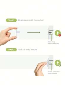 10 قطع من أغطية مآخذ كهربائية آمنة للأطفال مع مقابض مخفية لحماية المآخذ الكهربائية من الأطفال والرضع. رائعة لحفلات استقبال المواليد وديكورات العائلة. - مشاهدة 8