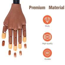 Practice Hand For Acrylic Nails-Fake Flexible Movable Practice Nail Hand Practice For Acrylic Nail Kit, Maniquin Hand For Nail Practice With 100 Pcs Refill Nail Tips For Christmas Gifts, Valentine's Day Gifts