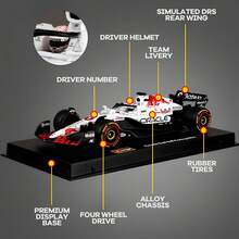 Burago New 1/43 F1  RB20 2025 Model Car (Premium Version) #1  #11 Sergio Perez With Helmet,  F1 Diecast Model Car With Acrylic Display Case, Birthday Holiday Gift, Decoration - RB21 JP GP-#1 - View 5