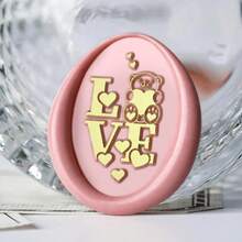 1PC 3x2cm Oval Personalized Wax Seal Stamp-Sealing Wax Stamp With Wooden Handle Custom Wax Seal Stamp For Crafting, Envelopes, Gift Wrap Graduation Gifts And Wedding Invitation - 20x30mm Oval - View 3