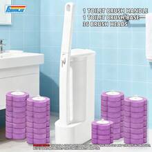 FOBIANJIE Disposable Toilet Brush - Toilet Bowl Cleaner, Toilet Cleaning Supplies, Toilet Brush With Holder, 36/54 Refills For Cleaning And Hygienic Bathroom Maintenance - Multicolor - View 12