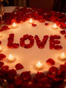 100 cánh hoa hồng giả, dùng trang trí giỏ hoa cô dâu trong đám cưới lãng mạn, thảm trải lối đi, trang trí tiệc cưới, quà tặng đám cưới lãng mạn, vật liệu lấp đầy hộp quà, cánh hoa thủ công tự làm để gói quà kỷ niệm, hoa hồng đỏ dạng cánh hoa dùng làm đạo cụ chụp ảnh, trang trí phòng tắm, quà tặng ngày Valentine. - Nhiều màu - Xem 3