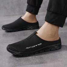 2025春秋男士休闲套脚鞋，低帮，透气，夏季 - 黑色 - 查看 4