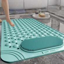 Premium Non-Slip Shower & Bathtub Mat - Thick Rubber Bath Mat With Drain Holes & Strong Suction Cups, Anti-Slip Bathroom Floor Mat For Wet & Dry Surfaces, Quick-Dry Design With Massage Texture - Ideal For Spa, Gym Locker Rooms & Luxury Bathrooms (Housewarming/Valentine's Day Gift) - Multicolor - View 2