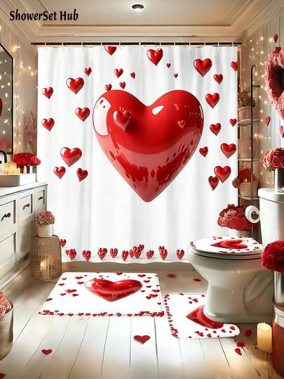 1/3/4件套黑金几何图案设计，适用于优雅的浴帘浴室套装，奢华艺术风格，防水耐磨配件，带12个挂钩 - 包括马桶盖、浴垫和地毯 - 塑料面料 - 可水洗，防霉 - 非常适合节日装饰、家居/卧室/住宅/西式/春季装饰。