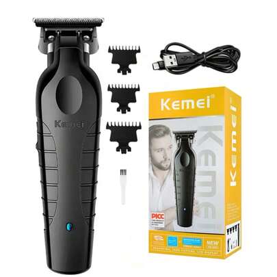  Máquina de afeitar Kemei KM-2299 con recortadora de cabello de 0 mm sin espacios, máquina de corte de cabello profesional recargable eléctrica para hombres, máquina de recorte de cabello y barba