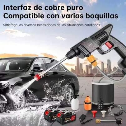 Pistola Para Hidrolavadora Electrica Portatil Inalambrica,Detergente; Herramientas Inalámbricas; Pistola; Pistola Eléctrica; Pistola para Hidrolavadora; Hidrolavadoras; Tanque de Detergente para Hidrolavadora,Kit de herramientas para lavado de coches