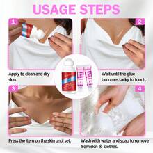 Goiple 3pcs Body Glue Adhesive Kit – Roll-On Skin Adhesive + Stay-On Bond Body Glue Tubes, Washes Off With Water, Sweat-Resistant, Waterproof & Long-Lasting Flexible Hold – Ideal For Body Jewelry, Wig Installation, Fashion Fixes & Daily Secure Adhesion Needs - 3 chiếc - Xem 4