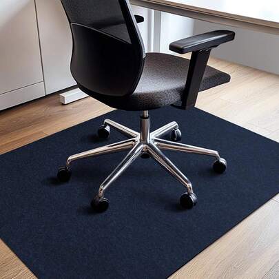 Tappetino per sedia ufficio 90 x 120 cm Tappetino per sedia gaming con ruote antiscivolo, protezione per pavimenti in parquet piastrelle (nero)