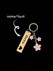 1pc Customized Metal Sakura Flower Keychain, Lightweight And Graceful Sakura Design With Tag Accessory, Suitable For Bag, Car Keys, Couple & Holiday Gifts,Delicate Romance,Warm Ambience, Autumn Home Refresh, Home Harmony,Chic Design - Multicolor - View 38