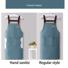 1pc Removable Apron, Waterproof Oil-Proof Dirt-Proof Bib Apron, Suitable For Home Cleaning, Cafe, Kitchen, Restaurant, High Quality - Multicolor - View 5