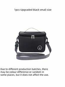 New Portable Lunch Bag Food Thermal Box Waterproof Office Cooler Lunchbox With Shoulder Strap Insulated Case,Large-Capacity Travel Hand-Held Shoulder Strap Insulated Bag, Lunch Box Bag, Student Thickened Waterproof Lunch Bag, Fresh-Keeping Aluminum Foil Picnic Bag Cooler Bag Large Capacity For Women For Men For Picnic ?For School Camping Essentials