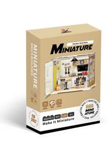 DIY迷你积木房屋套装 - 创意建筑模型玩具 - 手工组装积木 - 彩色 - 查看 12