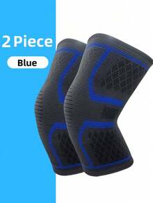 Unisex Anti-Slip Compression Knee Pads, Knitted Fabric & Silicone Sports Joint Protector For Running, Basketball, Cycling, Football, Hiking, Sweat-Absorbing & Breathable Support