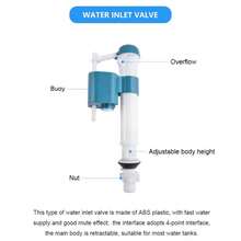 Toilet Cistern Dual Push Button Flush Valve Replacement Siphon Repairs Kit - Multicolor - View 3