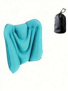 Portable Inflatable Lumbar Pillow - Suitable For Long-Distance Flights, Car Use, And Office Work, Travel Mat For Camping And Outdoor Activities, Compact Design With Durable Fabric Cover - Multicolor - View 10