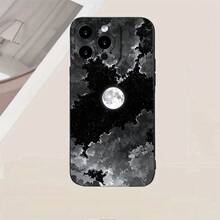1 funda de teléfono personalizada de TPU elegante y silenciosa con diseño creativo de nubes y satélites, anti-suciedad y duradera, que proporciona protección contra golpes y caídas para varios modelos de , adecuada para  17/17 Pro/17 Pro Max/17 Air/ 16/16 Pro/16 Pro Max/16 Plus/ 15/15 Pro Max/15 Pro/15 Plus/ 14/14 Pro/14 Plus/14 Pro Max/ 13/13 Pro/13 Pro Max/12/12 Pro/12 Pro Max/11/11 Pro/11 Pro Max/XR/X/XS/XS Max. Es el regalo de cumpleaños perfecto para novias, novios, esposos, esposas, amigos o para uno mismo, innovador y a la moda, adecuado tanto para hombres como para mujeres. - Negro 2011 - Ver 7