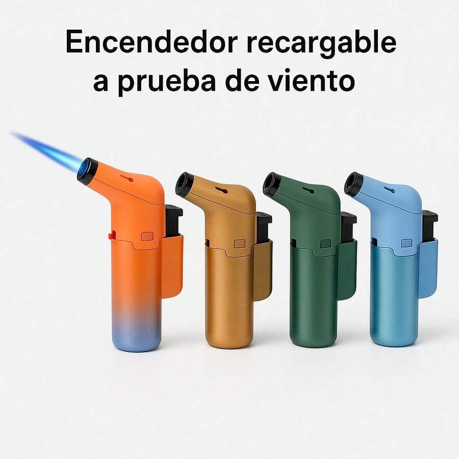 Encendedor Soplete Antorcha Regargable Para Cocina - aleatorio - Ver 1