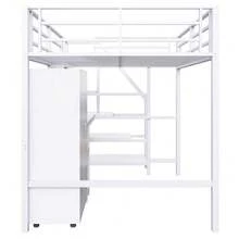 Kids Bed Frames, Headboards & Footboards - White + Metal + 140cm*200cm - View 8