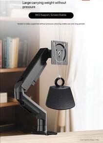 Philips Monitor Arm Stand With Display, No-Drill Mounting Bracket,Adjustable And Rotating Mechanical Arm SPT7218