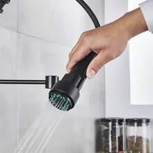 Kitchen Faucet - Matte Black - View 6