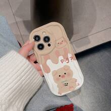 Funda de Teléfono Impresa, Adecuada para 16, Pro//15/Plus//14/plus/pro//13/12/11/xs, Olas Crema, Funda de Teléfono Diaria, Cubierta de Teléfono de Diseñador, Funda con Estampado de Olas, Patrón en Relieve, Bordes Reforzados, Usuarios de, Regalo para Fans de - transparente - Ver 7