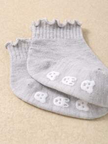 20/10/5 đôi tất chống trượt kiểu ngẫu nhiên, phù hợp cho trẻ nhỏ, đế cao su in hình dấu chân, tất viền ren dễ thương cho bé gái, trẻ sơ sinh, trẻ 0-3 tuổi, dùng được cả bốn mùa. - Nhiều màu - Xem 5