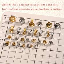 10/20 Pieces Stainless Steel 18K Gold-Plated Flower Multiple Styles Beads Cap DIY Charms Jewelry Making Accessories Beads Accessories Woman's Stainless Steel Jewellery Making Accessories Stainless Steel Ladies' Jewellery Woman's Handmade Accessories Suitable For Ladies' Daily Wear