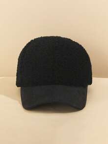 1pc Children's Solid Color Wool Baseball Cap, Suitable For Different Age Groups Of Children And Teenagers For Daily Warmth And Casual Wear - 1PC - View 18