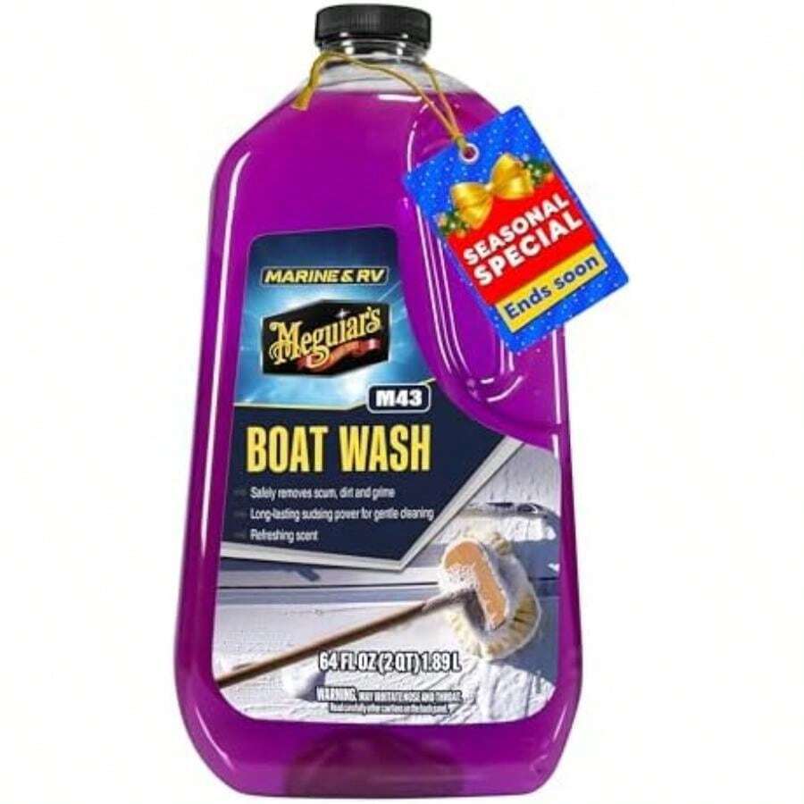 Meguiar's M4364, Jabon Marino para Barcos, 1.89L(64 Oz Lavar) - Multicolor - Ver 1