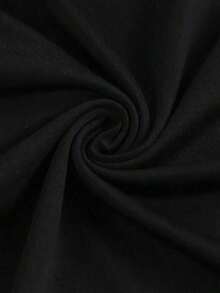 T-Shirt With Geometric & Livestock Print - Black - View 6