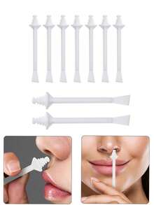 20pcs Multi-Functional Nose Hair Stick Beauty Accessory Tool, Nose Hair Removal Stick, Nose Hair Removal Wax Bean, Multi-Purpose Waxing Application Wax Stick - Multicolor - View 1