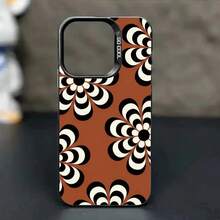 Patrón de Flor de Fantasía - Funda de Teléfono IMD, Protección Completa - Compatible con iPhone 16Plus/16ProMax/16Pro/16/15Plus/15ProMax/15Pro/15/14Plus/14ProMax/14Pro/14/13ProMax/13Pro/13/12ProMax/12Pro/12 Regalo de Vacaciones, Funda a Prueba de Golpes, Patrón Floral, Artístico - Negro - Ver 7