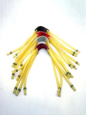 1/4/6/10 st. slangbella med tre kort, strängar, pärlgummiband, kortboll och spännanordning