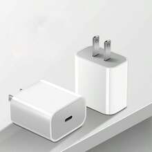 20W 美规插头充电器头，1-2个美规插头快速充电器适配器，高速高效快充，兼容 17 Pro Max/17 Pro/17/Air/17/15/16/14/13/12/11/XS/XR/8/7/6 系列手机充电器，高输出功率 - 美規A型插(110-127V) - 查看 1