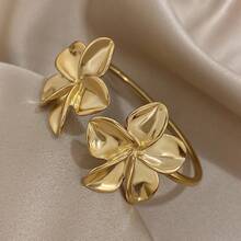 Fashion  Flower Cuff Bracelet For Women Vintage Elegant Waterproof Bangles Female Wedding Party Accessories 2025 - AYAGold - 查看 13