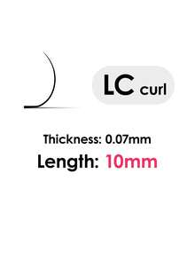 Seedew 1 Sheet 16 Rows L LJ LB LC LD LU(M)N Curled Eyelash Extensions, L-Shaped Special Curl Faux Mink Classic Soft Natural 0.07mm Mixed Length Matte Black Individual Lash Clusters, Lash Clusters, Individual Lashes, False Eyelashes, Eyelash Extensions - Black - View 15