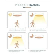 LED Ceiling Light With Motion Sensor, Automatic Lighting For Hallway, Staircase, Balcony, Bathroom, Kitchen, Warehouse, Attic, Entryway, Room, Street, Balcony, Foyer - LED Motion-sensing Ceiling Light - View 3