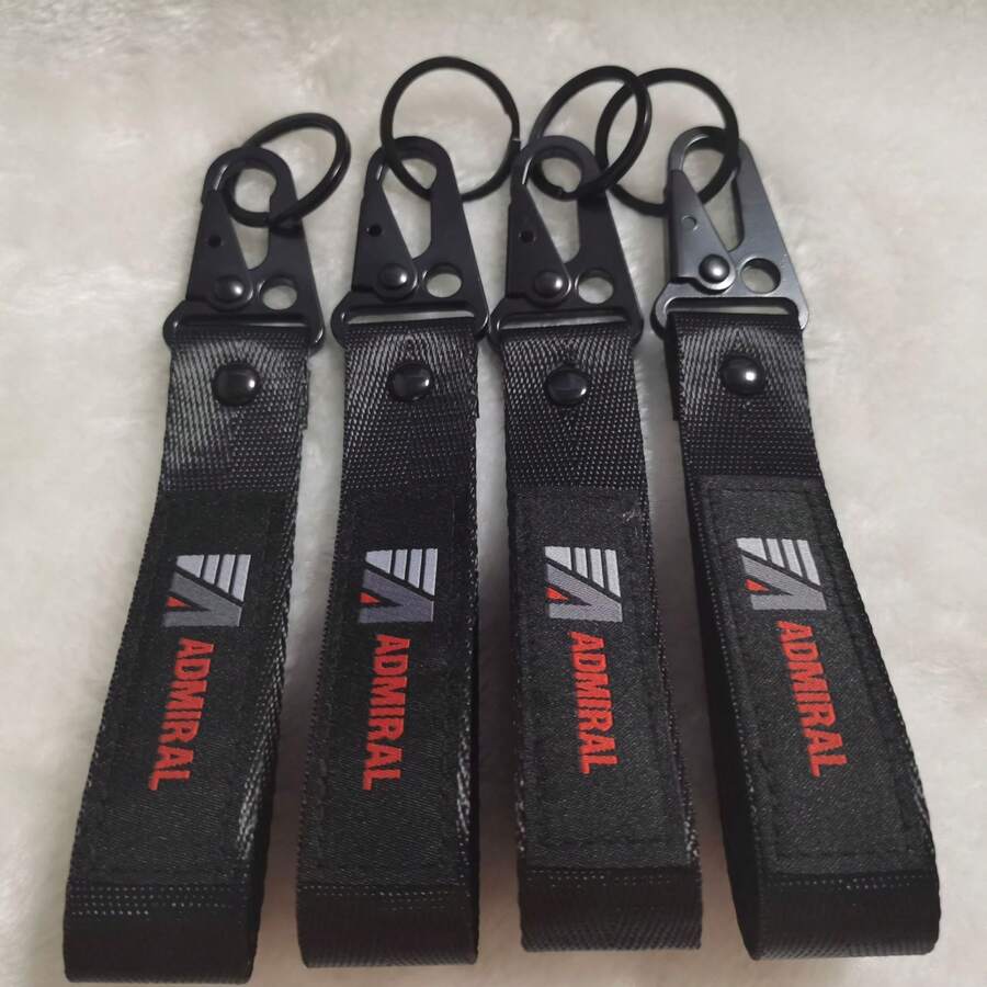 Creative Woven Ribbon Keychain Pendant And Modified Motorcycle Hook Gift Embroidered Eagle Beak Metal Keychain - 1 - View 1