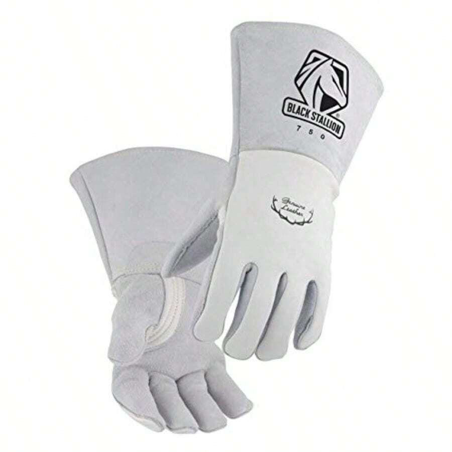 Revco Black Stallion 750 Premium Grain Elkskin Stick Welding Gloves M by RevcoWelding Gloves - Blanco - Ver 1