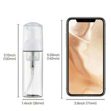 3Pcs Soap Foam Bottle (60ml, 2 Fl Oz), Refillable Plastic Foaming Foam Pump Bottle, Empty Travel Foaming Dispenser For Hand Soap, Lash Cleanser, Shampoo Dispenser - Multicolor - View 6