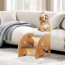 3/2-Story Pet Assistance Tools, Pet Wooden Stairs, Pet Game Tools - Multicolor - View 7