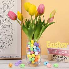 100pcs Decorative Easter Eggs - Pastel Mini Foam Speckled Eggs, Suitable For Easter Basket Filler, Egg Hunt Supplies, Spring Party Favors, DIY Craft Bird Eggs, Lightweight Mini Easter Eggs, Also For Wreaths, Bouquets, Tabletop Decor, Home Decor, Holiday And Spring Seasonal Decoration - Multicolor - View 3