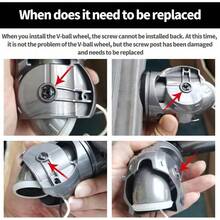 Parti di ricambio per aspirapolvere V10 V11 V15 Gen5, testina di pulizia ad alta coppia 100W per aspirapolvere (connessione testina di pulizia ad alta coppia + V-Ball) - predefinito - Visualizzare 4